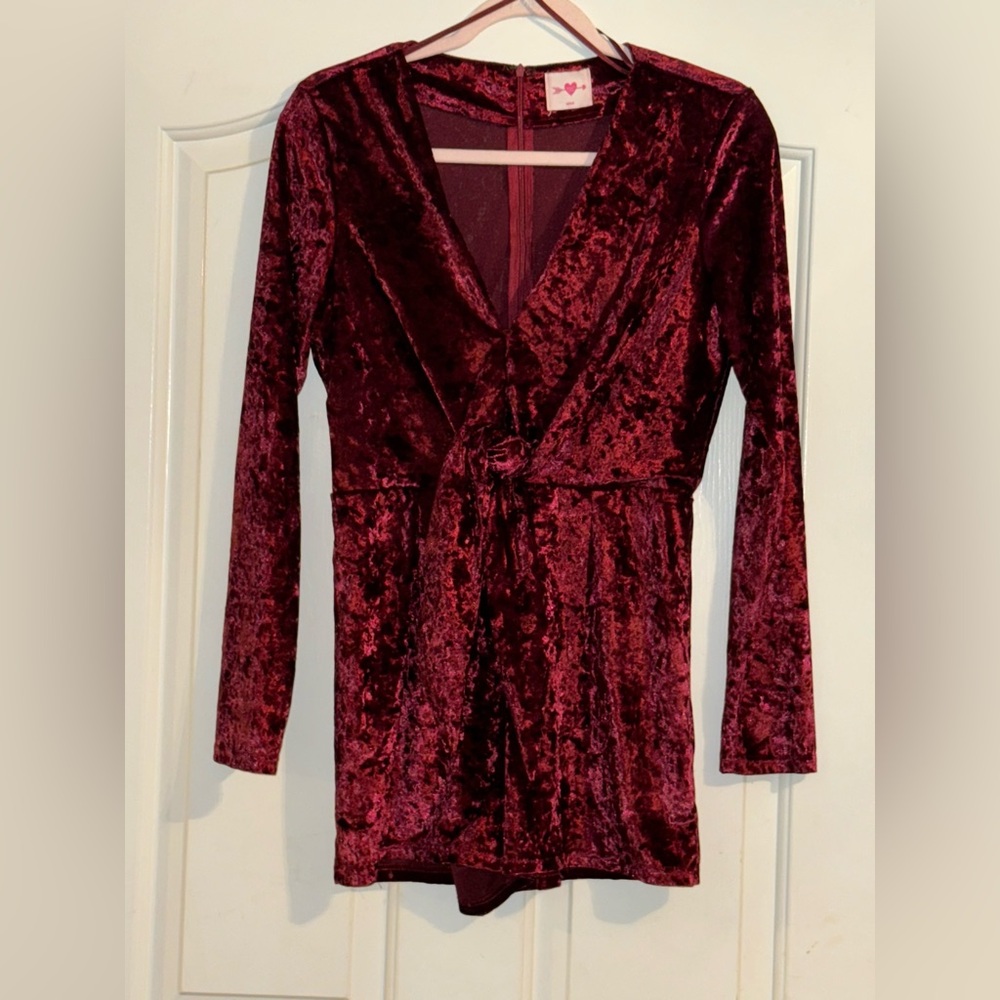Buddy Love Velvet Romper